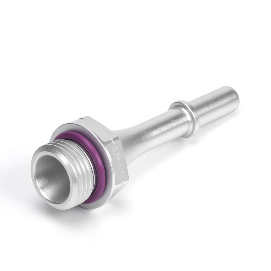 5/16" Quick-Connect to -8 O-Ring Boss (ORB) Adapter, 62mm flange to tip - Image 3
