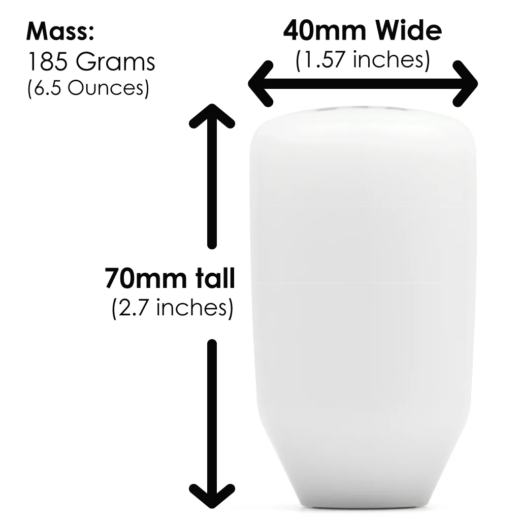 ESCO-Insulated 5-Speed Shift Knob in White (M10X1.5) - Image 4