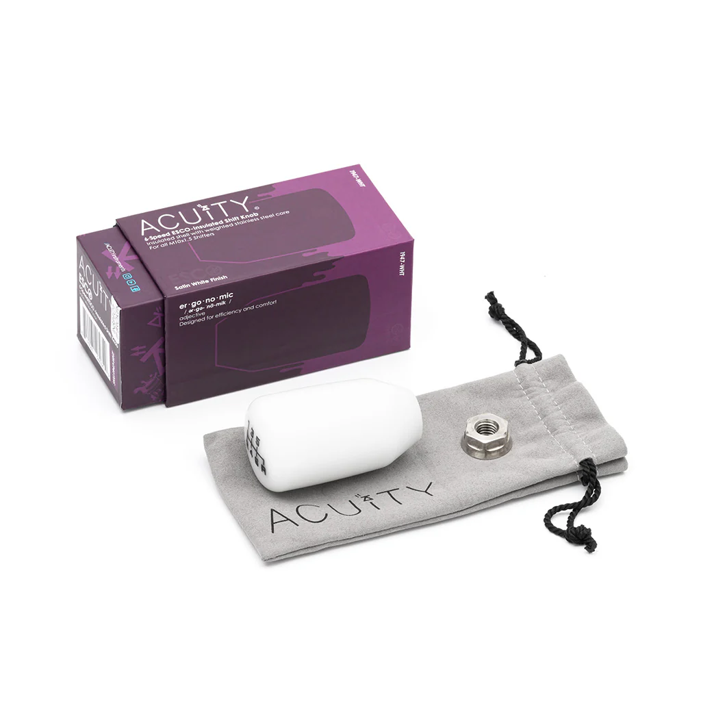 ESCO-Insulated 6-Speed Shift Knob in White (M10X1.5) - Image 3