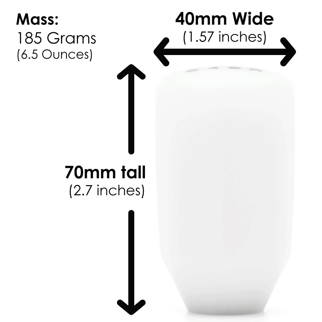 ESCO-Insulated 6-Speed Shift Knob in White (M10X1.5) - Image 4