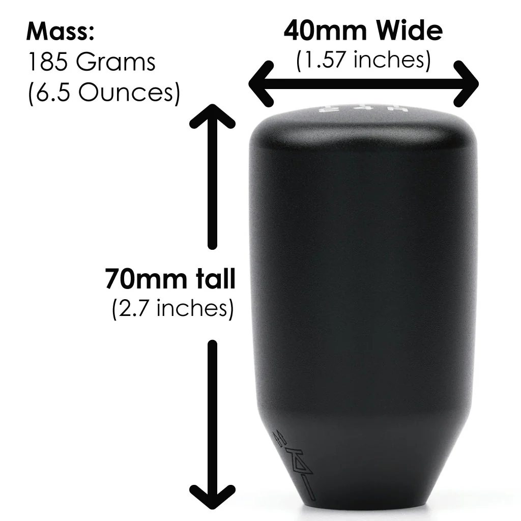 ESCO-T5 5-Speed Shift Knob in Satin Black Finish (M10x1.5) - Image 6