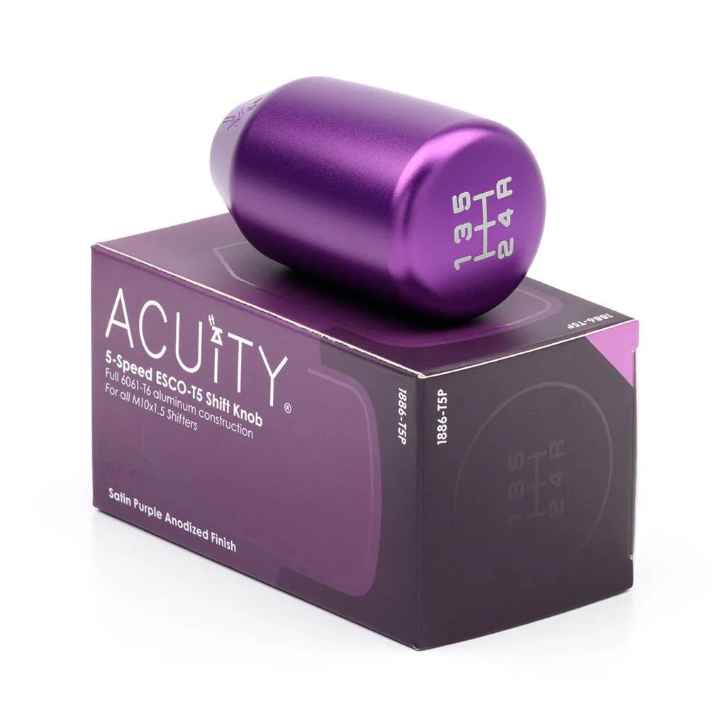ESCO-T5 5-Speed Shift Knob in Satin Purple Finish (M10x1.5) - Image 4