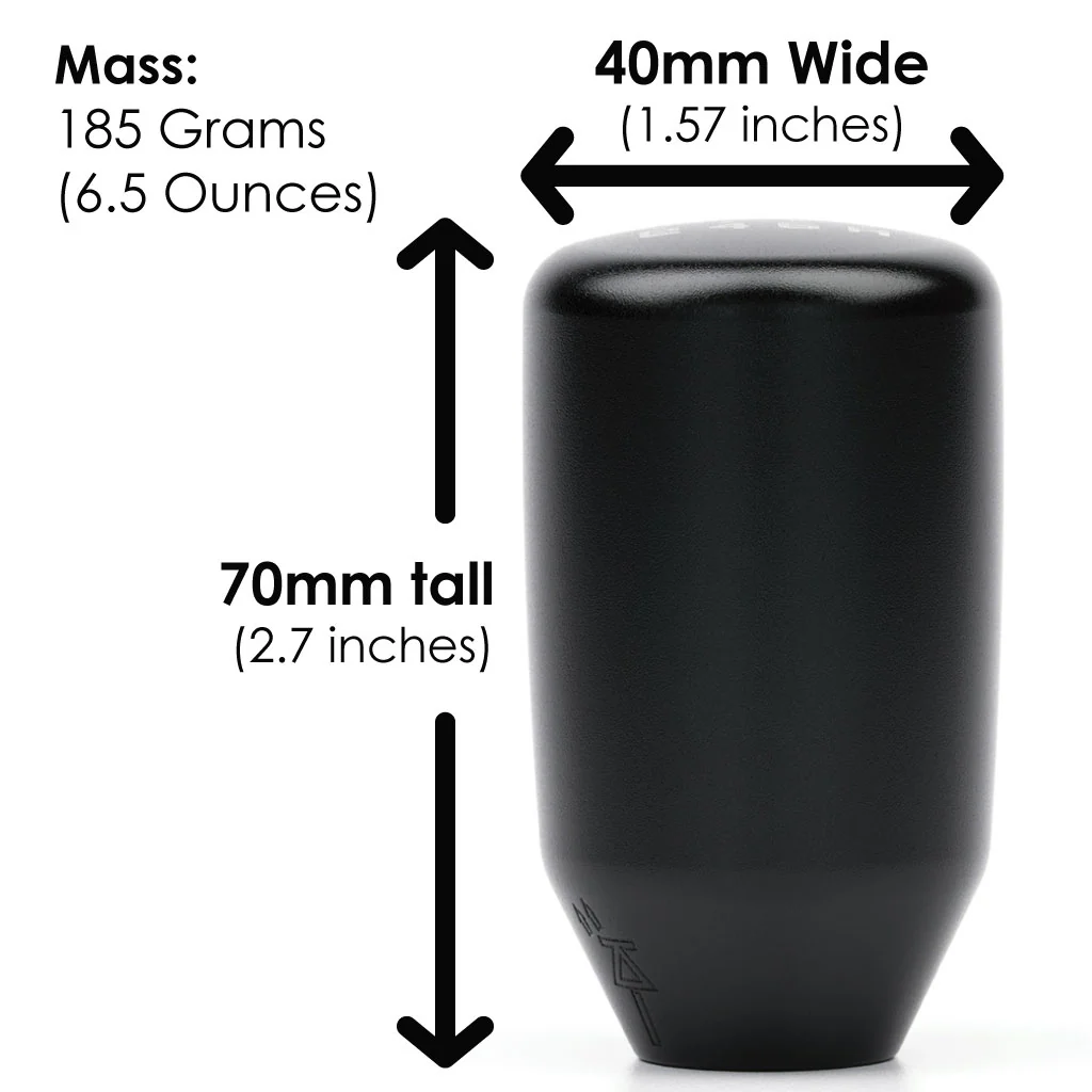 ESCO-T6 Shift Knob in Satin Black Finish (M10X1.5) - Image 6