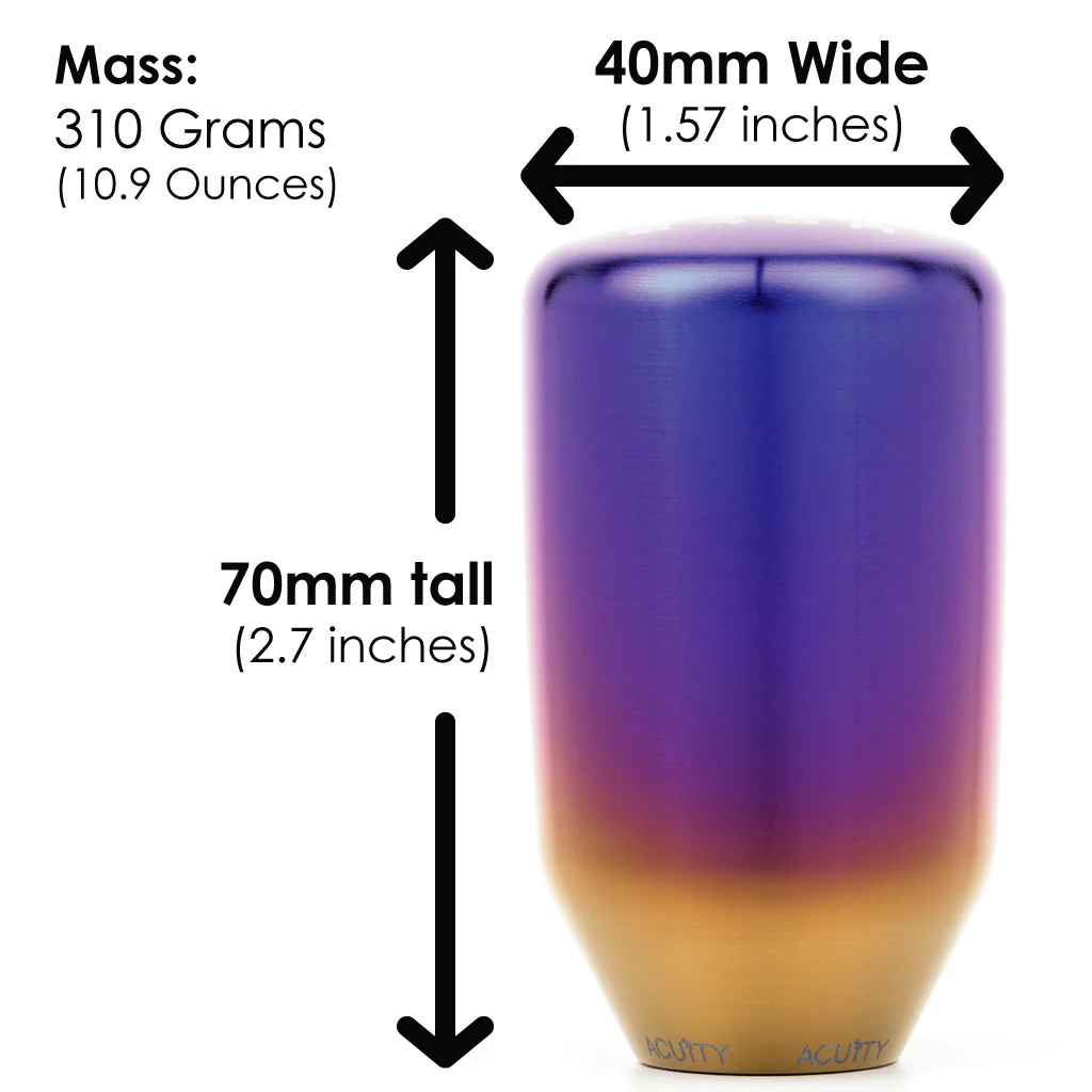 ESCO-Ti Shift Knob in Burnt Titanium Finish (M10X1.5) - Image 3