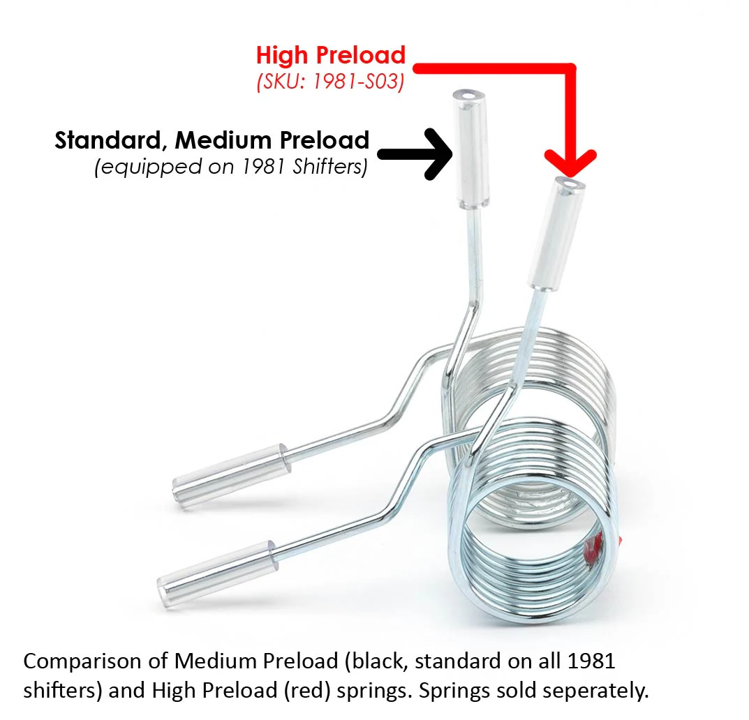 High Preload Centering Spring for 1981-LHD and 1981-RHD Shifters - Image 3