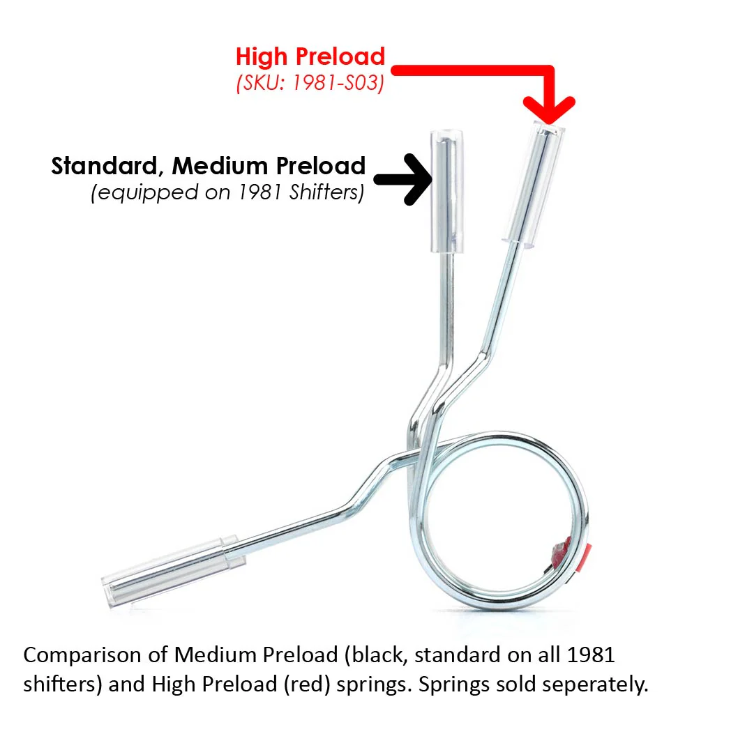 High Preload Centering Spring for 1981-LHD and 1981-RHD Shifters - Image 5