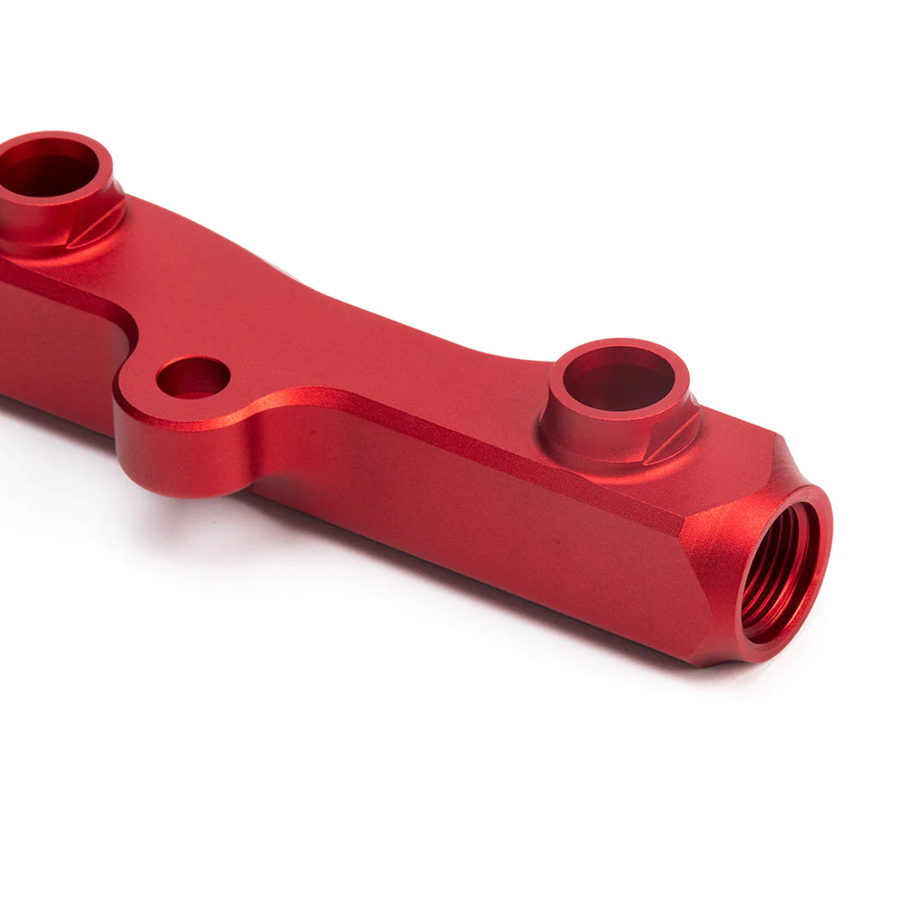 K-Series Fuel Rail in Satin Red Finish - Image 10