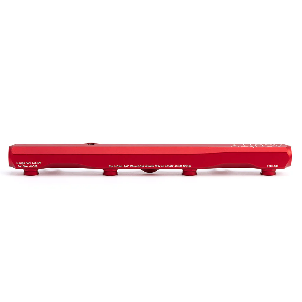 K-Series Fuel Rail in Satin Red Finish - Image 11