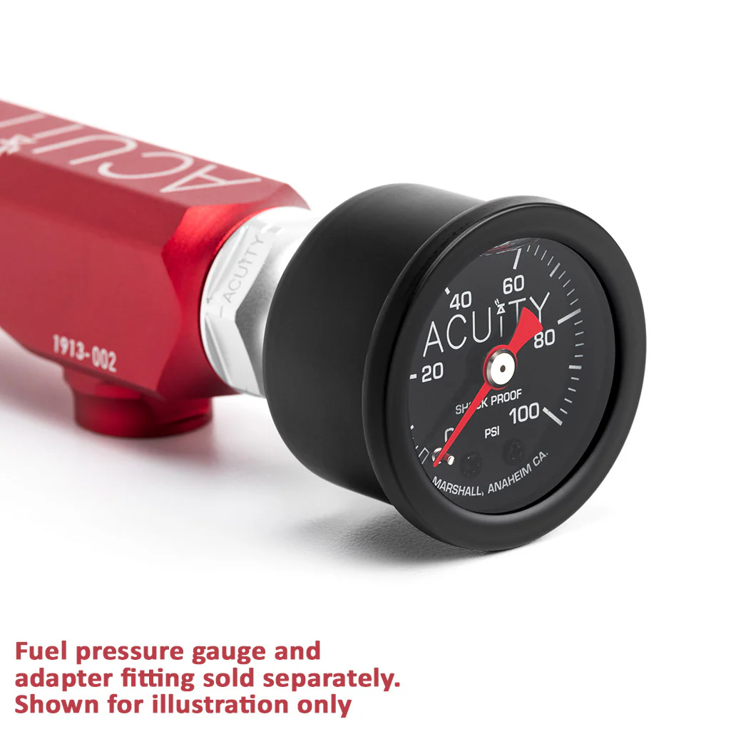 K-Series Fuel Rail in Satin Red Finish - Image 14