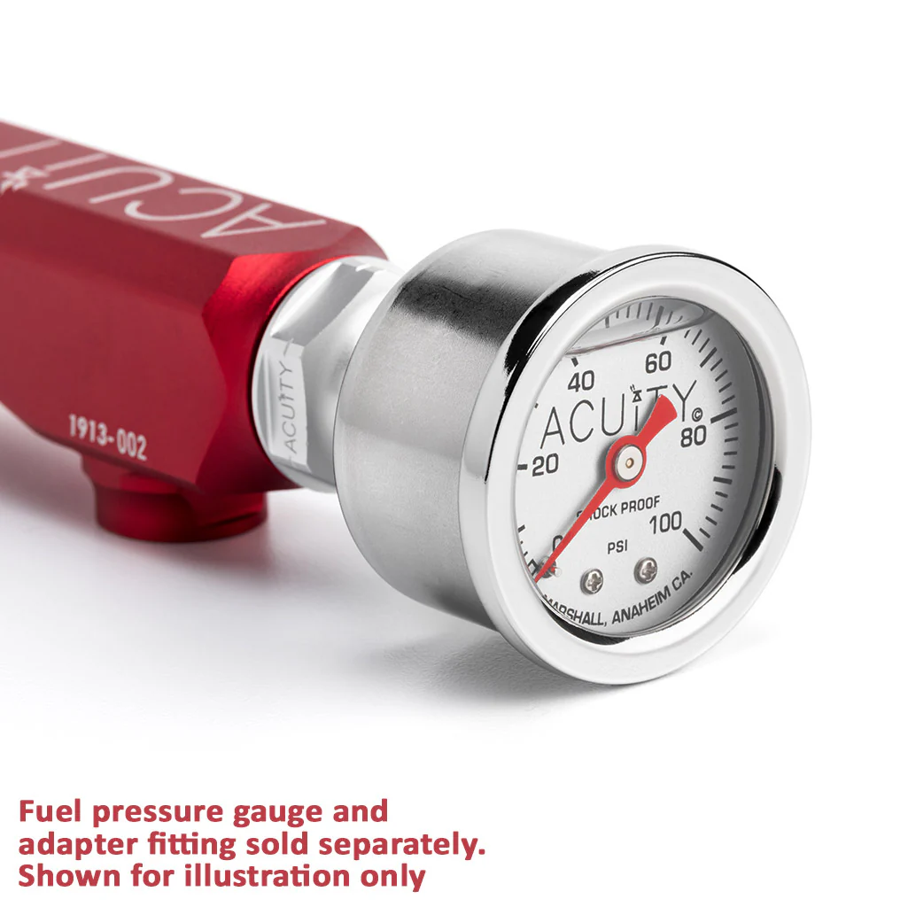 K-Series Fuel Rail in Satin Red Finish - Image 15