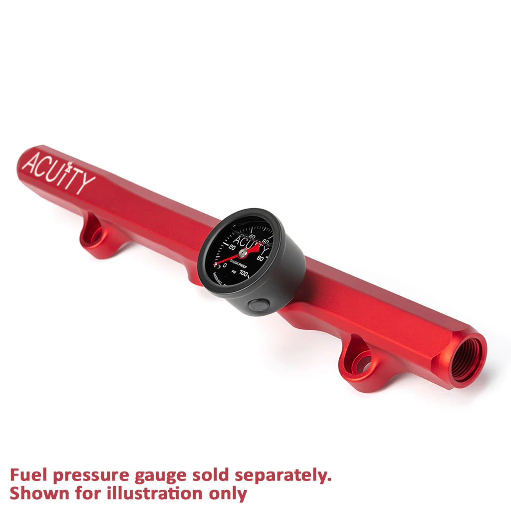 K-Series Fuel Rail in Satin Red Finish - Image 16