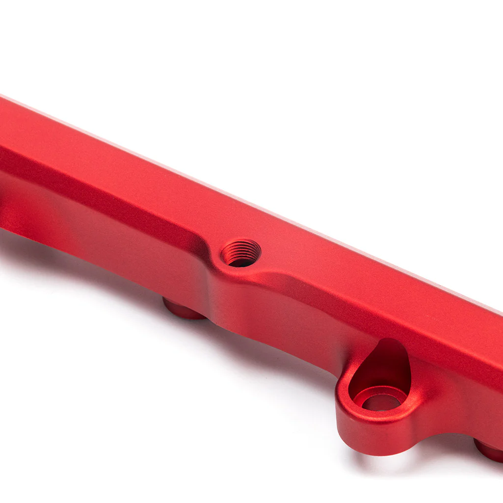 K-Series Fuel Rail in Satin Red Finish - Image 8