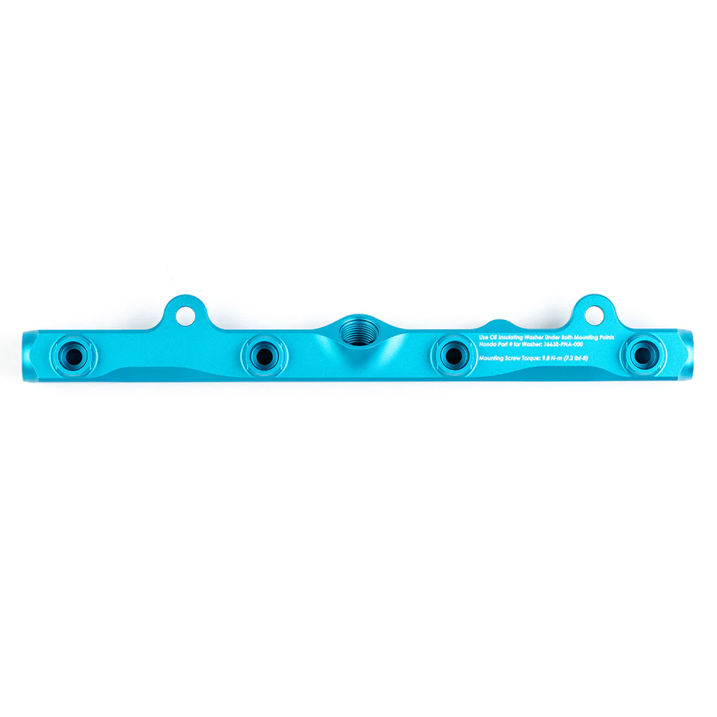 K-Series Fuel Rail in Satin Teal Finish - Image 5