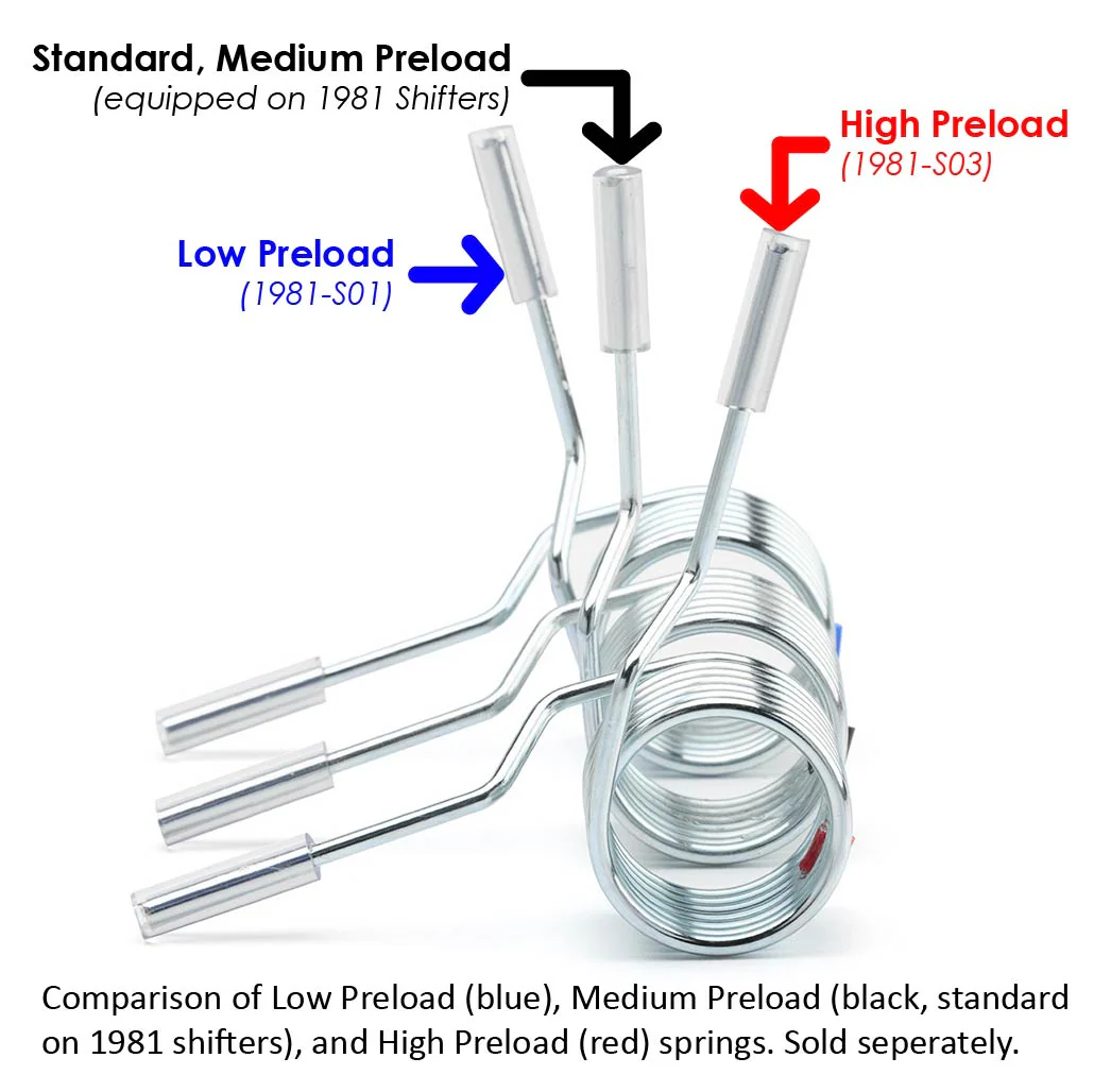 Low Preload Centering Spring for 1981-LHD and 1981-RHD Shifters - Image 13