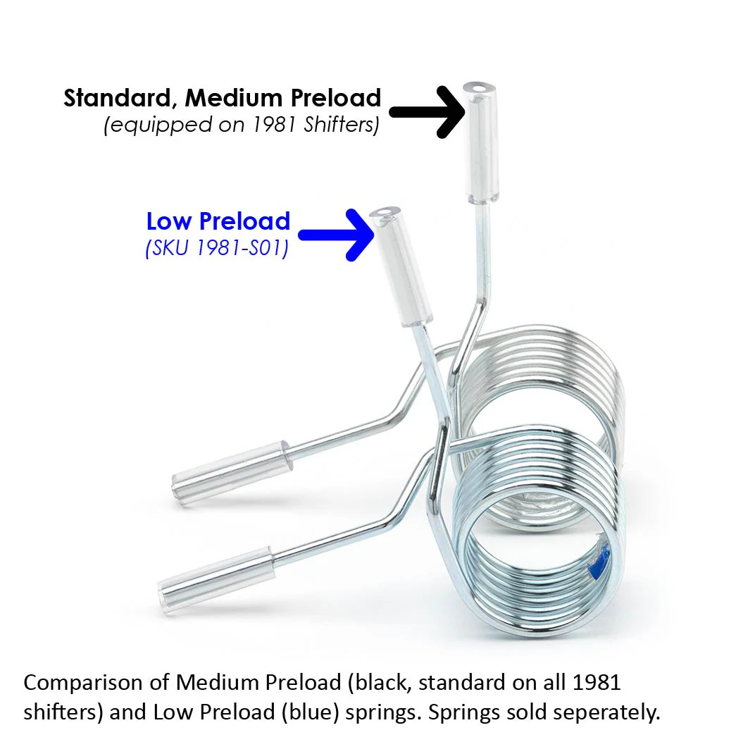Low Preload Centering Spring for 1981-LHD and 1981-RHD Shifters - Image 3