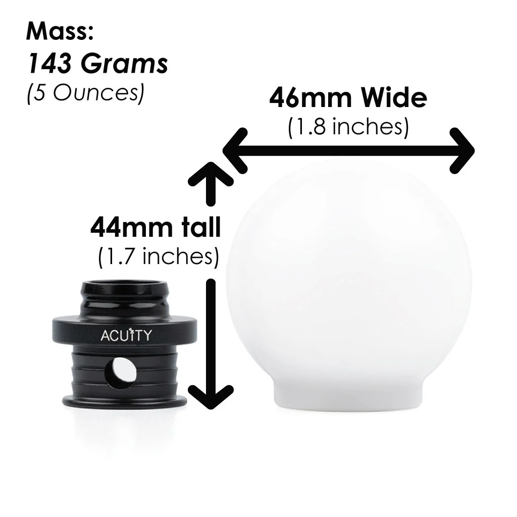 POCO Insulated Low-Profile Shift Knob in White (M10X1.5) - Image 11