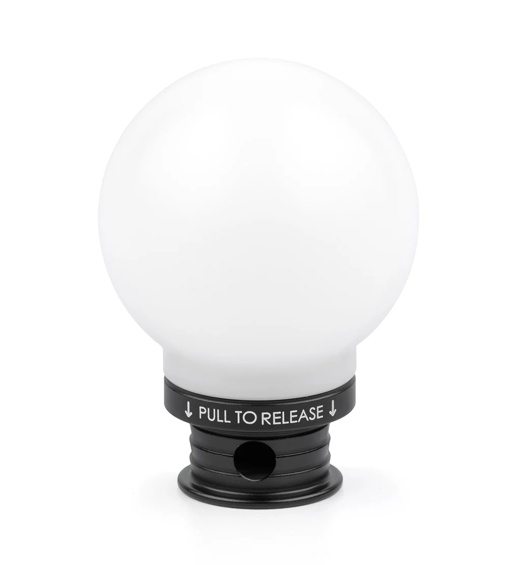 POCO Insulated Low-Profile Shift Knob in White (M10X1.5) - Image 3
