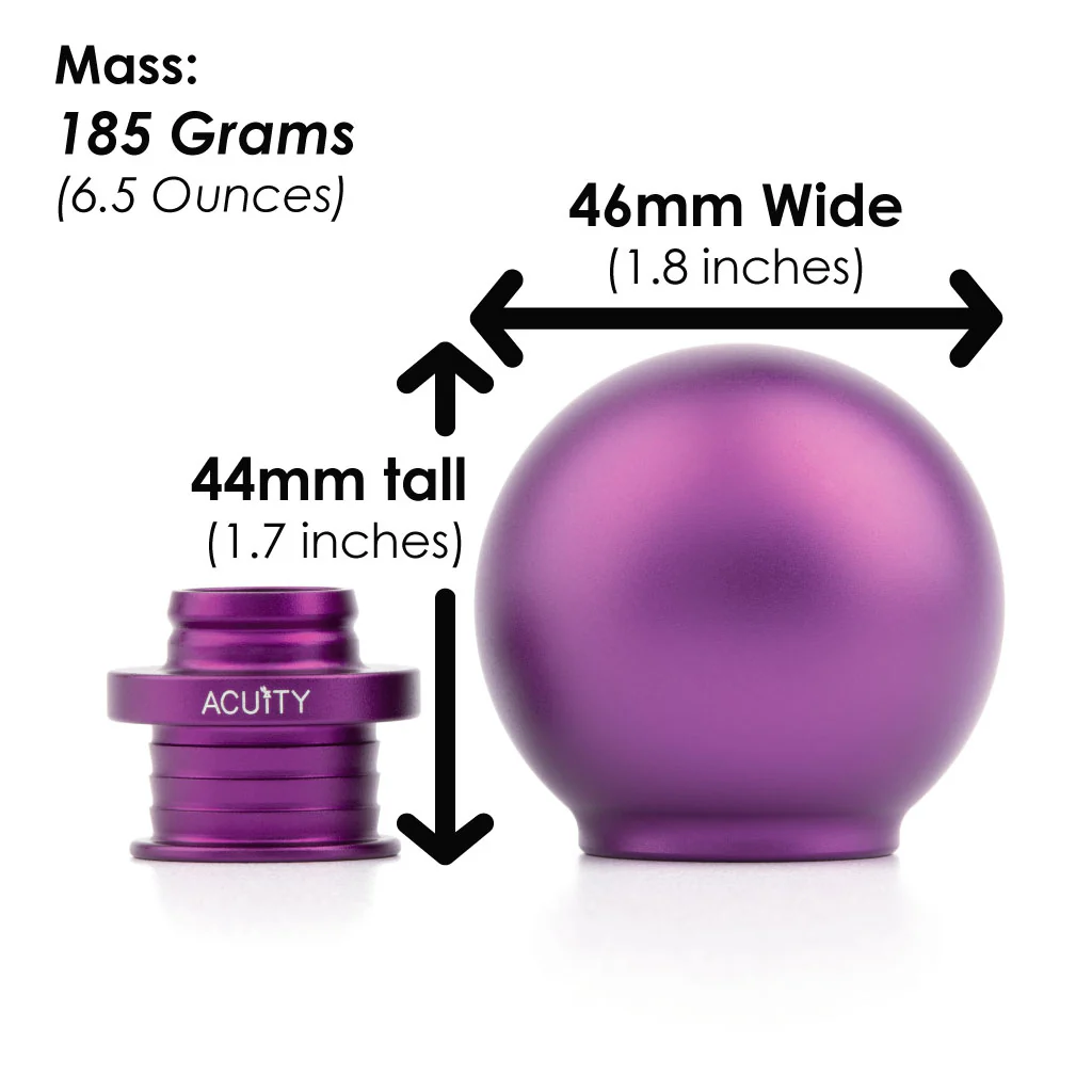 POCO Low-Profile Shift Knob in Satin Purple Finish (M10X1.5) - Image 4