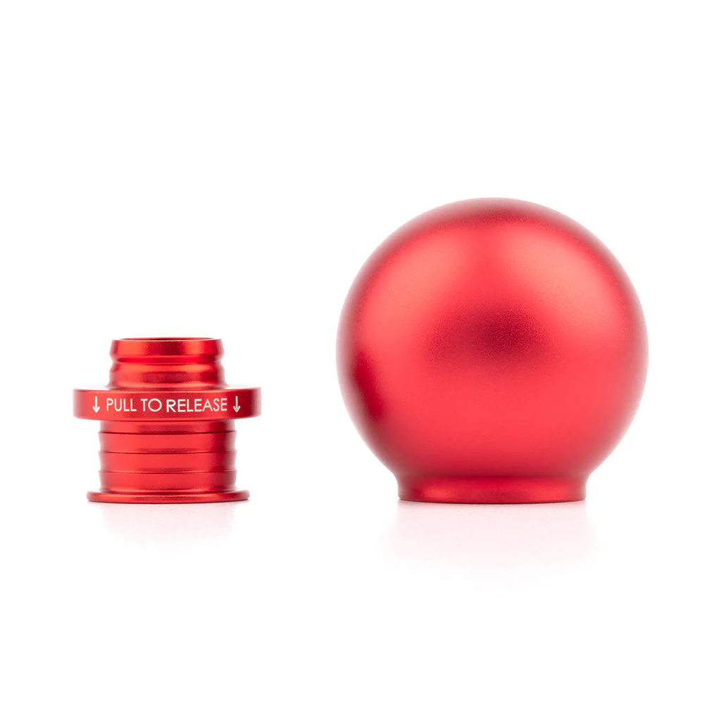 POCO Low-Profile Shift Knob in Satin Red Finish (M10X1.5)