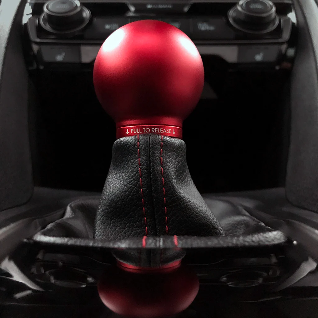 POCO Low-Profile Shift Knob in Satin Red Finish (M10X1.5) - Image 14