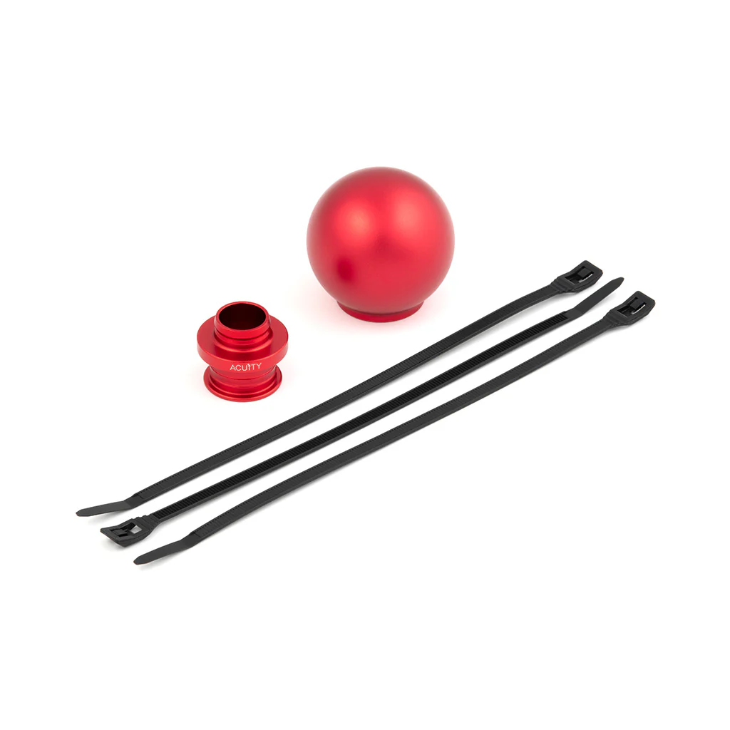 POCO Low-Profile Shift Knob in Satin Red Finish (M10X1.5) - Image 5