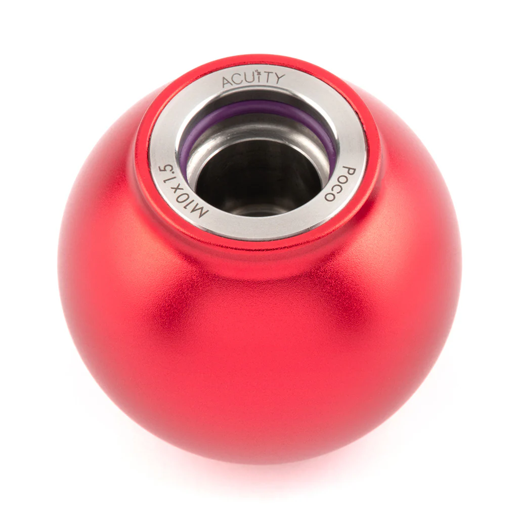 POCO Low-Profile Shift Knob in Satin Red Finish (M10X1.5) - Image 8