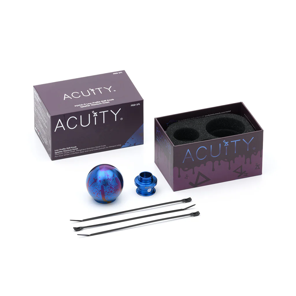POCO-Ti Low Profile Shift Knob in Splatter Titanium Finish (M10x1.5) - Image 5