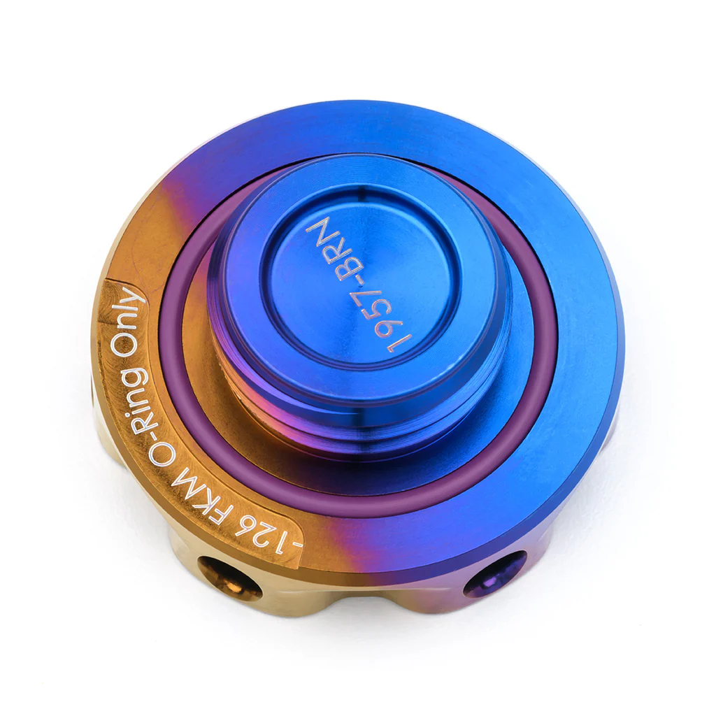 Podium-Ti Oil Cap in Burnt Titanium Finish for Hondas/Acuras - Image 17