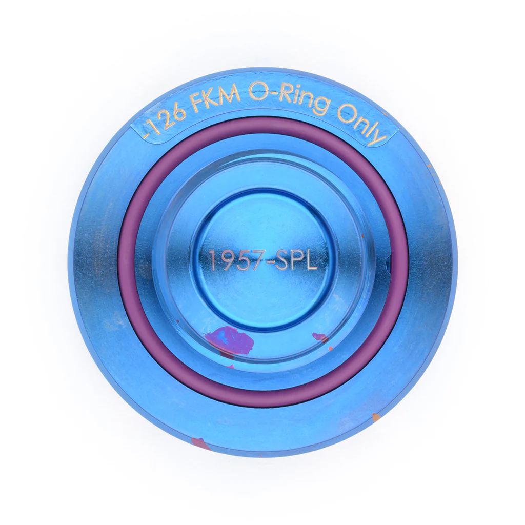 Podium-Ti Oil Cap in Splatter Titanium Finish for Hondas/Acuras - Image 14