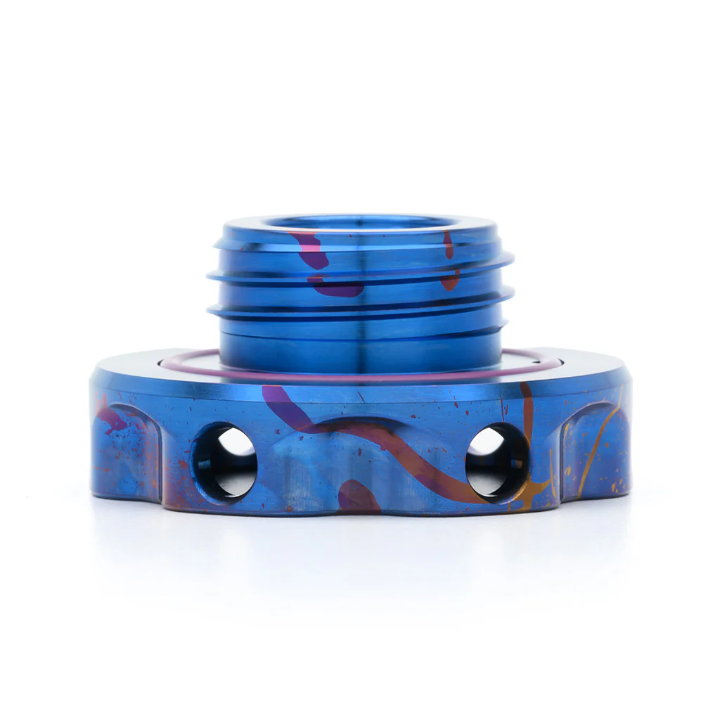 Podium-Ti Oil Cap in Splatter Titanium Finish for Hondas/Acuras - Image 9