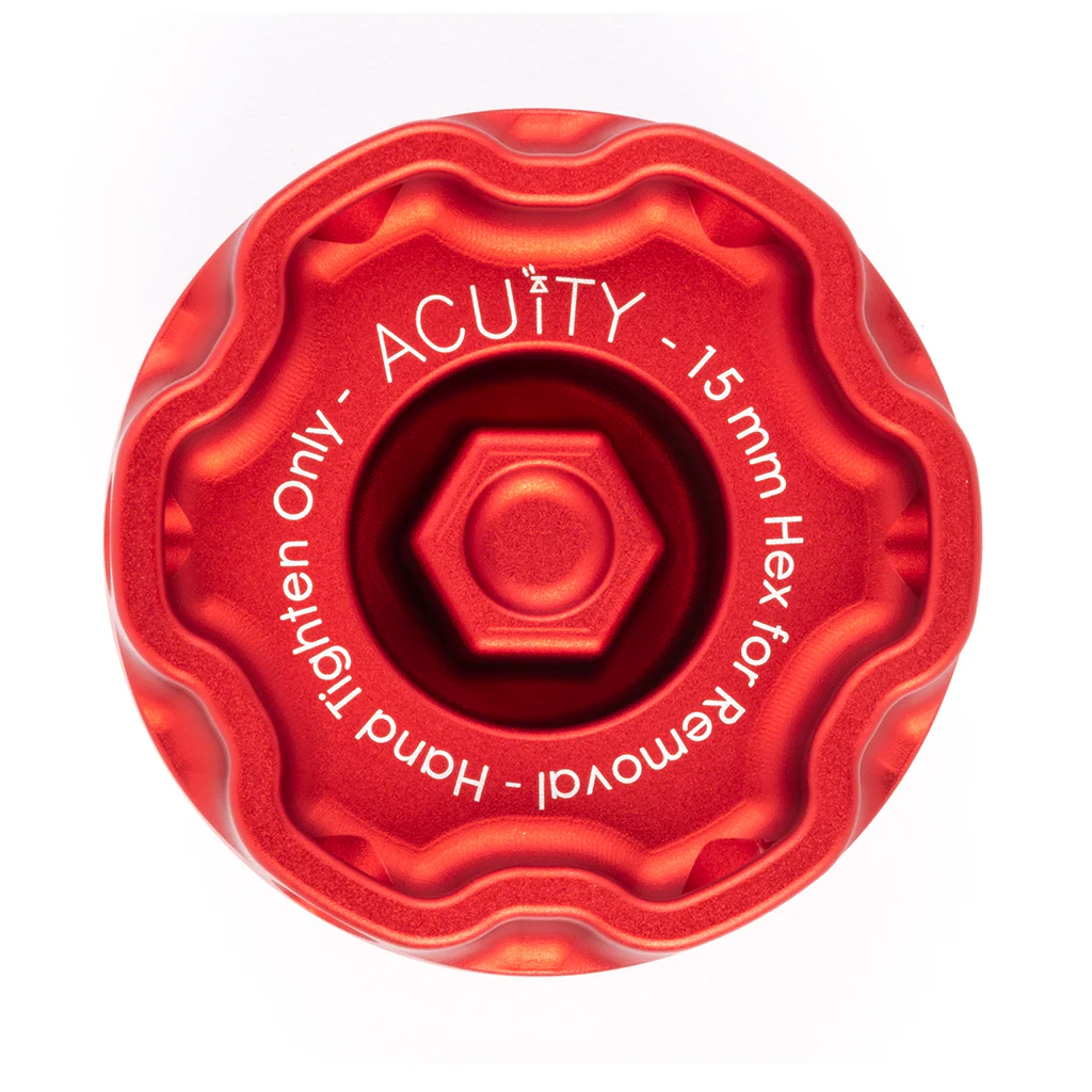 Podium Oil Cap in Satin Red for Hondas/Acuras - Image 5