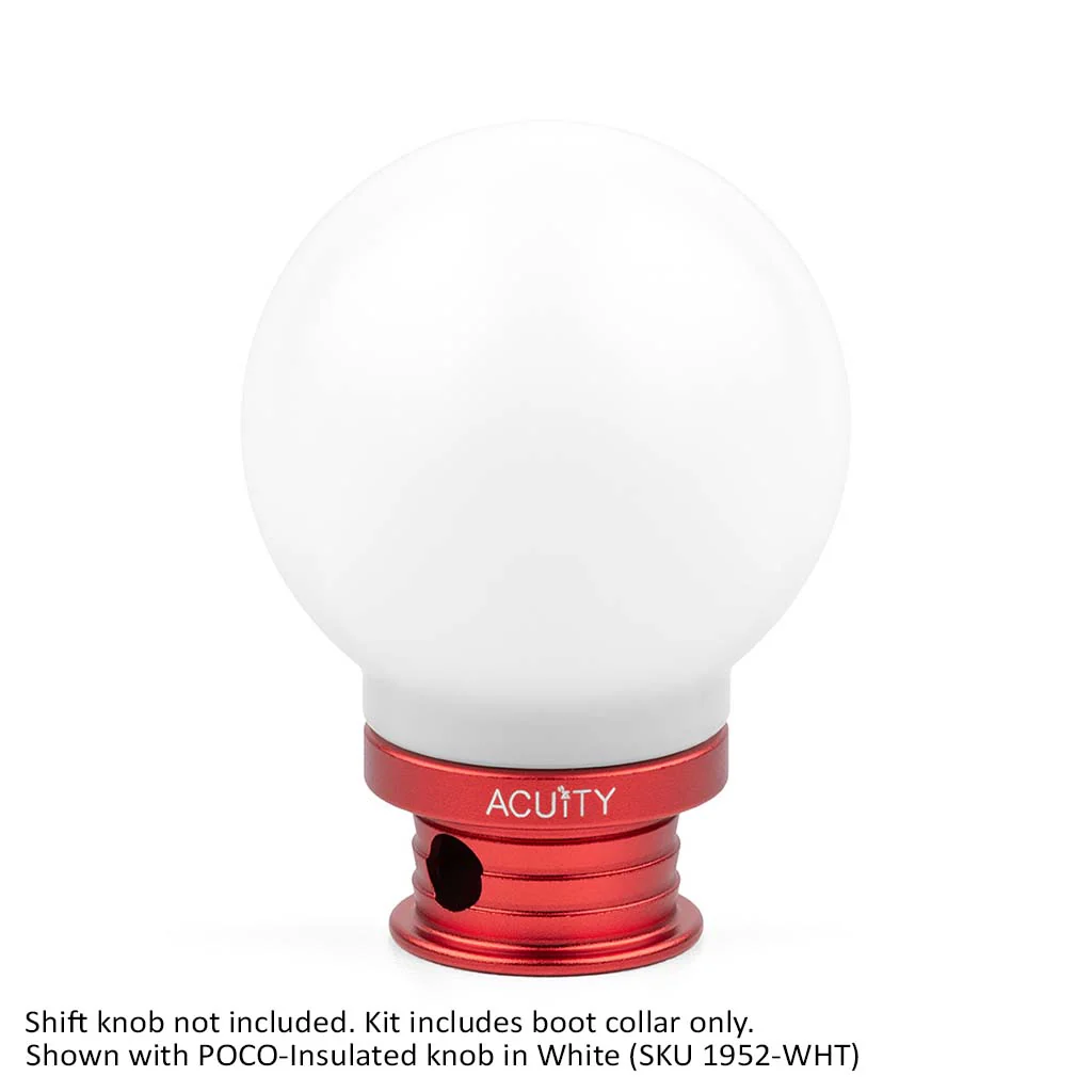 Satin Red Aluminum Shift Boot Collar for POCO Shift Knobs - Image 10