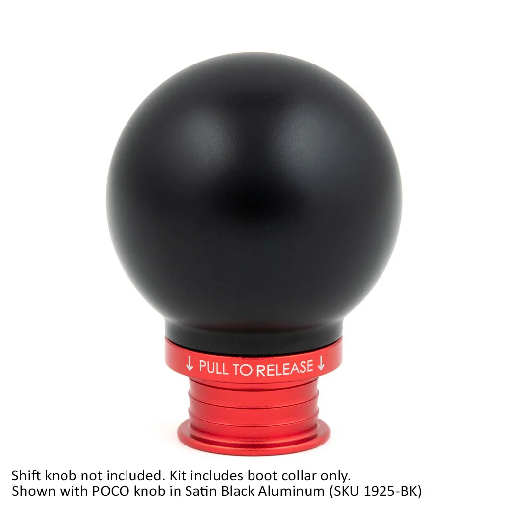 Satin Red Aluminum Shift Boot Collar for POCO Shift Knobs - Image 13