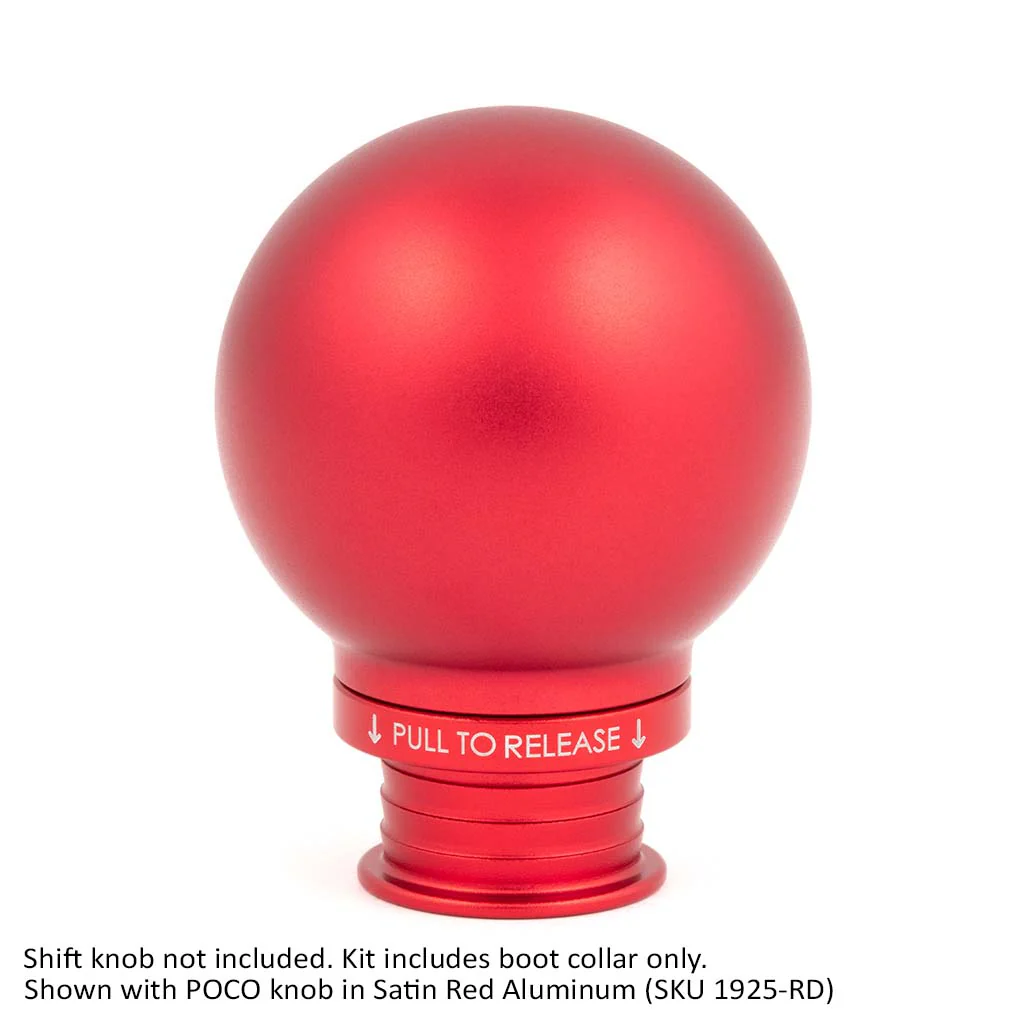 Satin Red Aluminum Shift Boot Collar for POCO Shift Knobs - Image 15