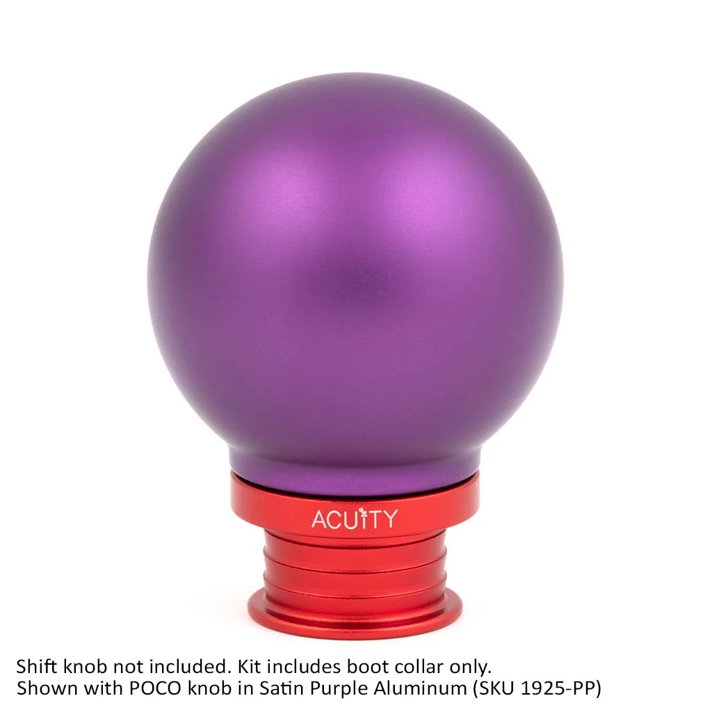 Satin Red Aluminum Shift Boot Collar for POCO Shift Knobs - Image 6