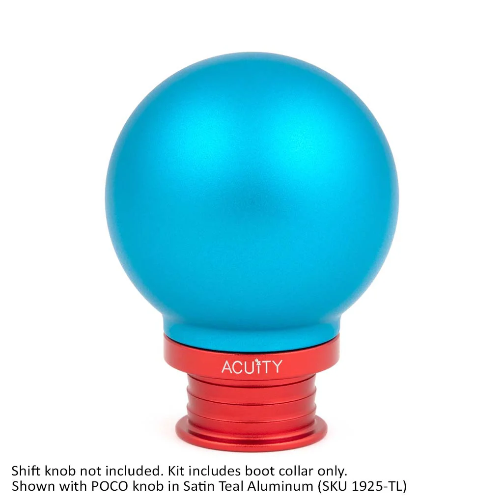 Satin Red Aluminum Shift Boot Collar for POCO Shift Knobs - Image 8