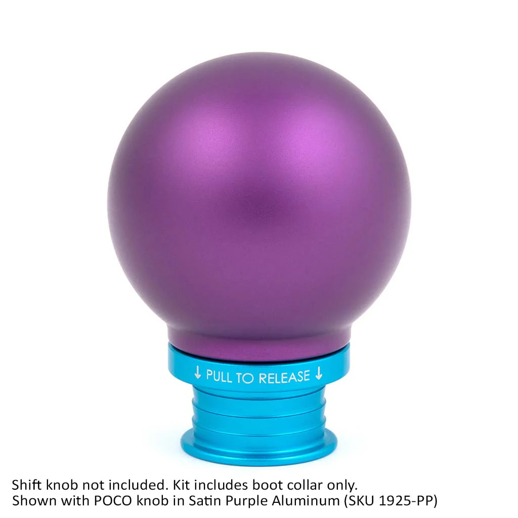 Satin Teal Aluminum Shift Boot Collar for POCO Shift Knobs - Image 14