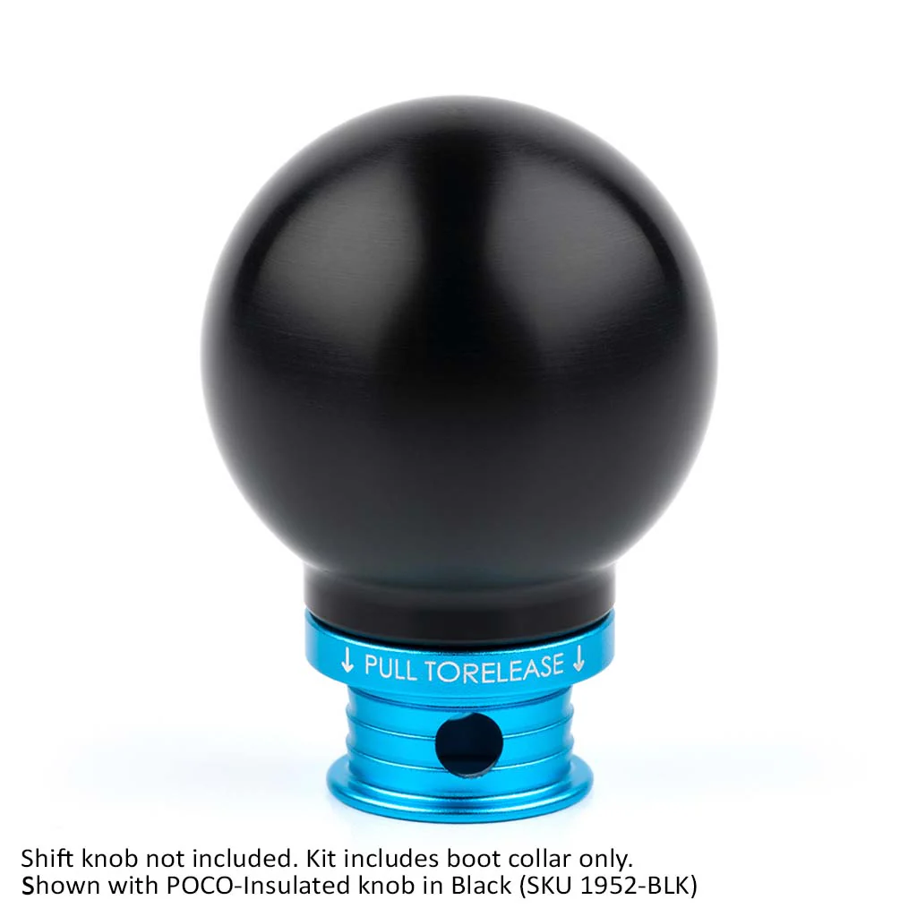 Satin Teal Aluminum Shift Boot Collar for POCO Shift Knobs - Image 17