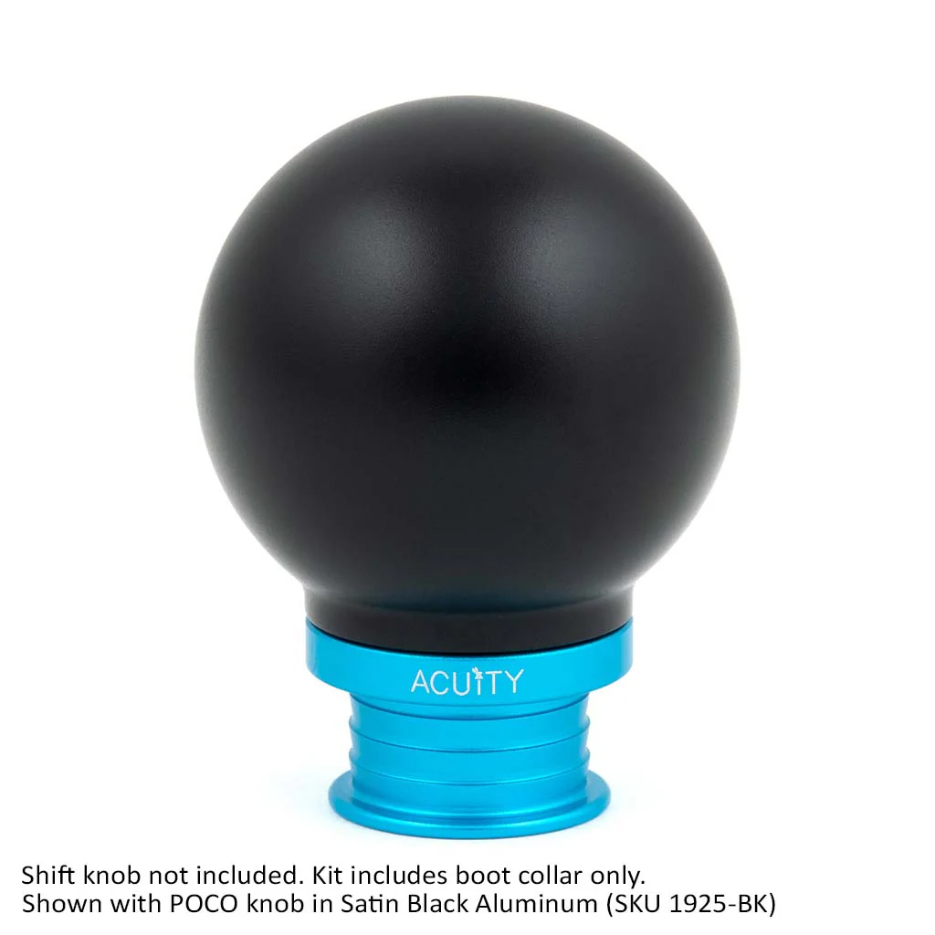 Satin Teal Aluminum Shift Boot Collar for POCO Shift Knobs - Image 5