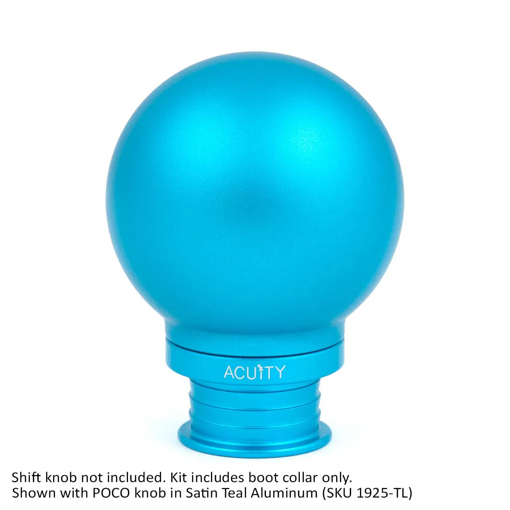 Satin Teal Aluminum Shift Boot Collar for POCO Shift Knobs - Image 8