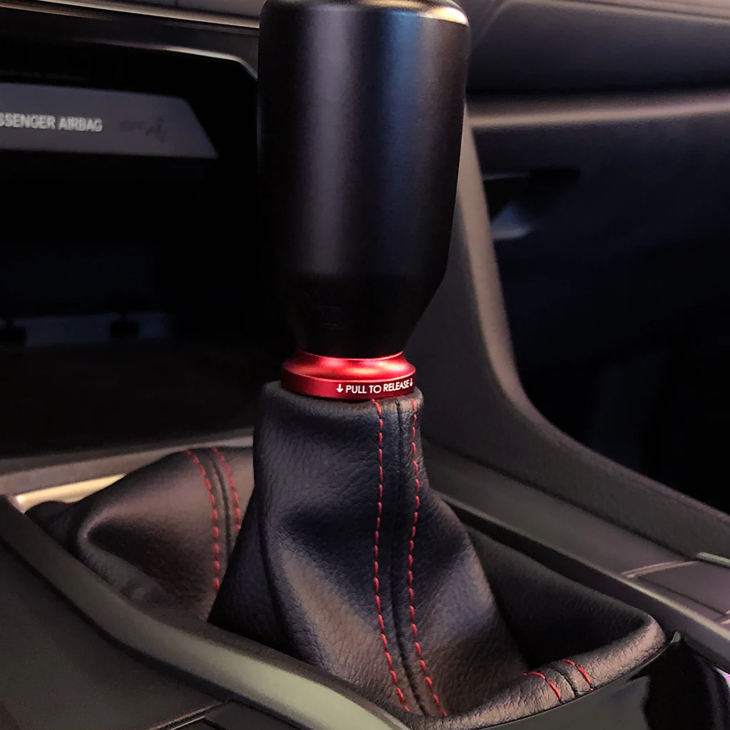 Shift Boot Collar Upgrade (Satin Red Aluminum Finish) - Image 10