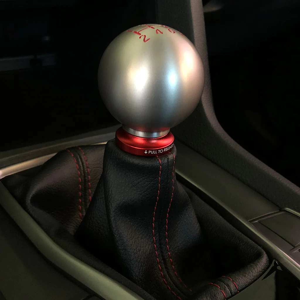 Shift Boot Collar Upgrade (Satin Red Aluminum Finish) - Image 4
